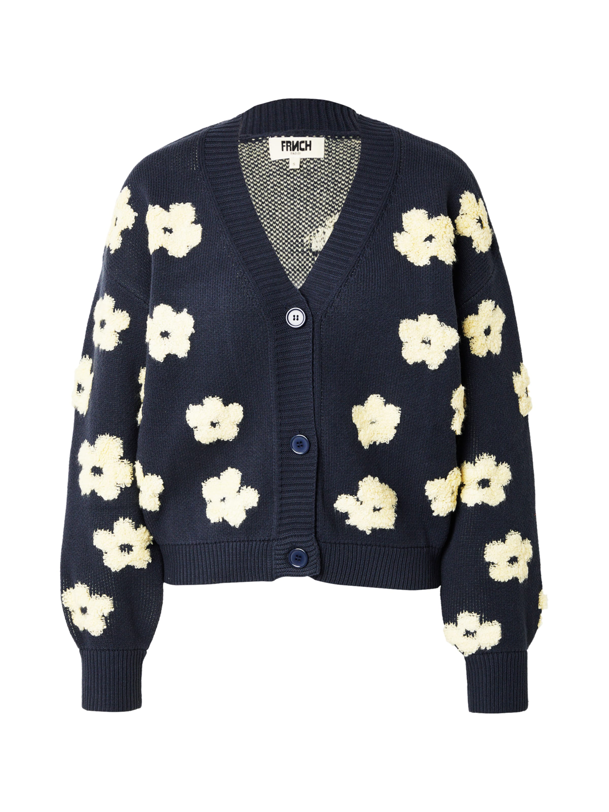 FRNCH PARIS Gebreid vest in Blauw: voorkant