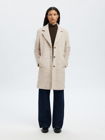 SELECTED Between-seasons coat 'SLFSASJA' in Beige: front