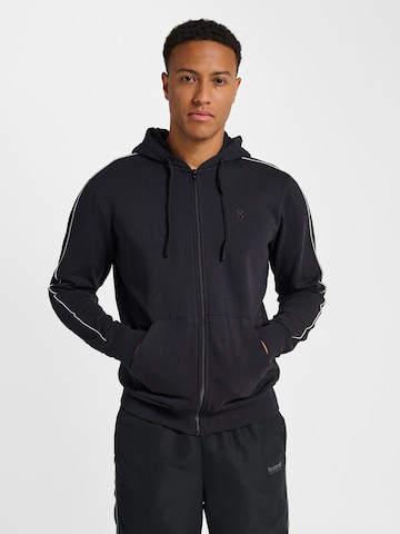 Hummel Sportsweatvest 'Pulse' in Zwart: voorkant