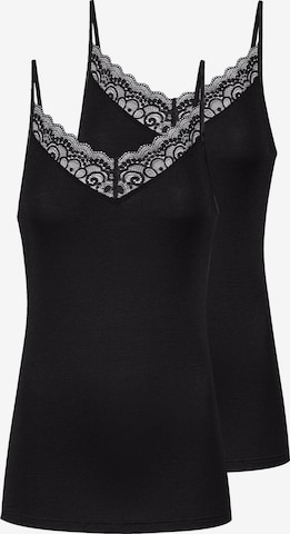 Mey Undershirt 'Amour' in Black: front
