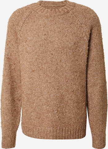 DAN FOX APPAREL Pullover 'Emilio' in Beige: predná strana