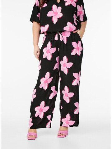 Loosefit Pantalon 'Bella' Zizzi en noir : devant