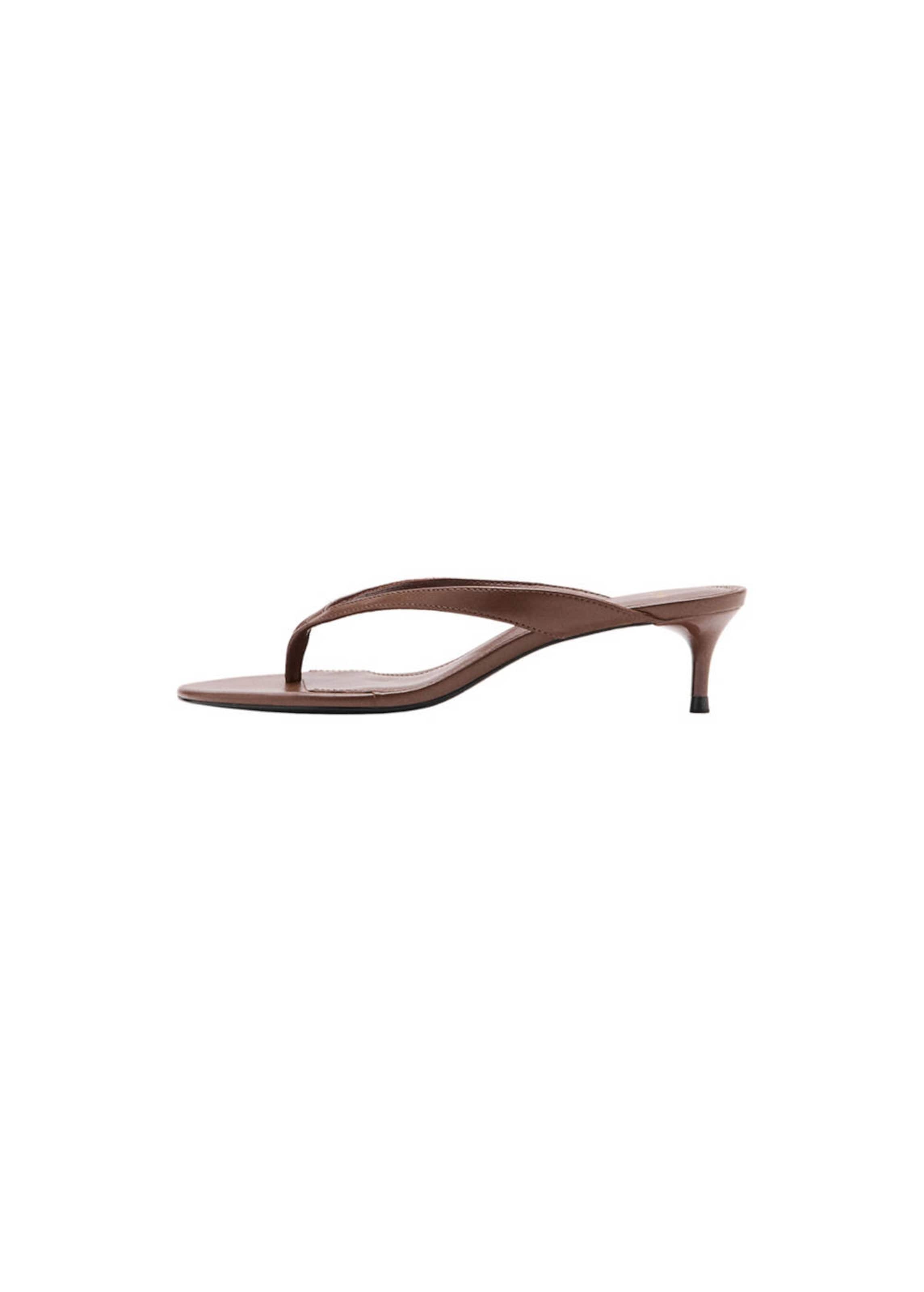 MANGO T-Bar Sandals 'Back' in 37 in Brown, Item view