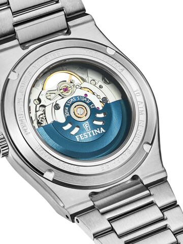 Montre à affichage analogique 'Automatic watch Rivé Swiss Made Silver' FESTINA en bleu