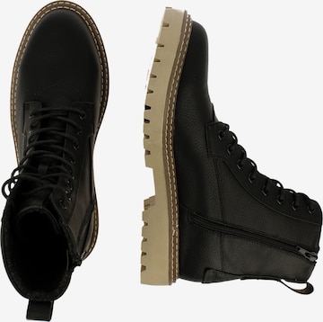 BULLBOXER Lace-Up Boots in Black