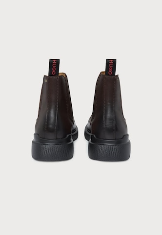 HUGO - Botas Chelsea 'Nash' en marrón: atrás