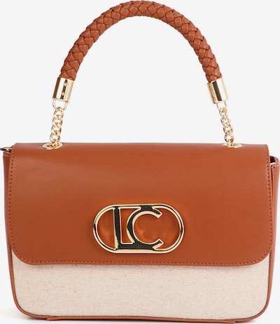 Lola Casademunt Ručna torbica u svijetlobež / kestenjasto smeđa, Pregled proizvoda