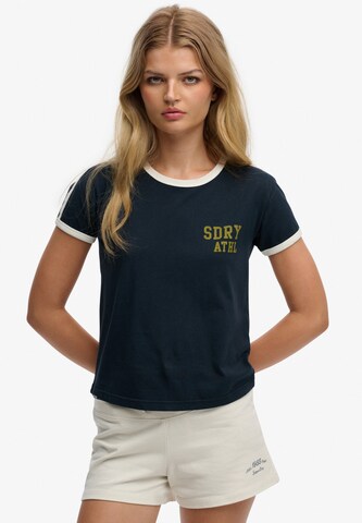 T-shirt Superdry en bleu : devant