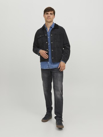 JACK & JONES Normalny krój Jeansy 'Mike' w kolorze czarny