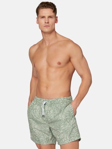 Boggi Milano Badeshorts in Grün: Vorderseite