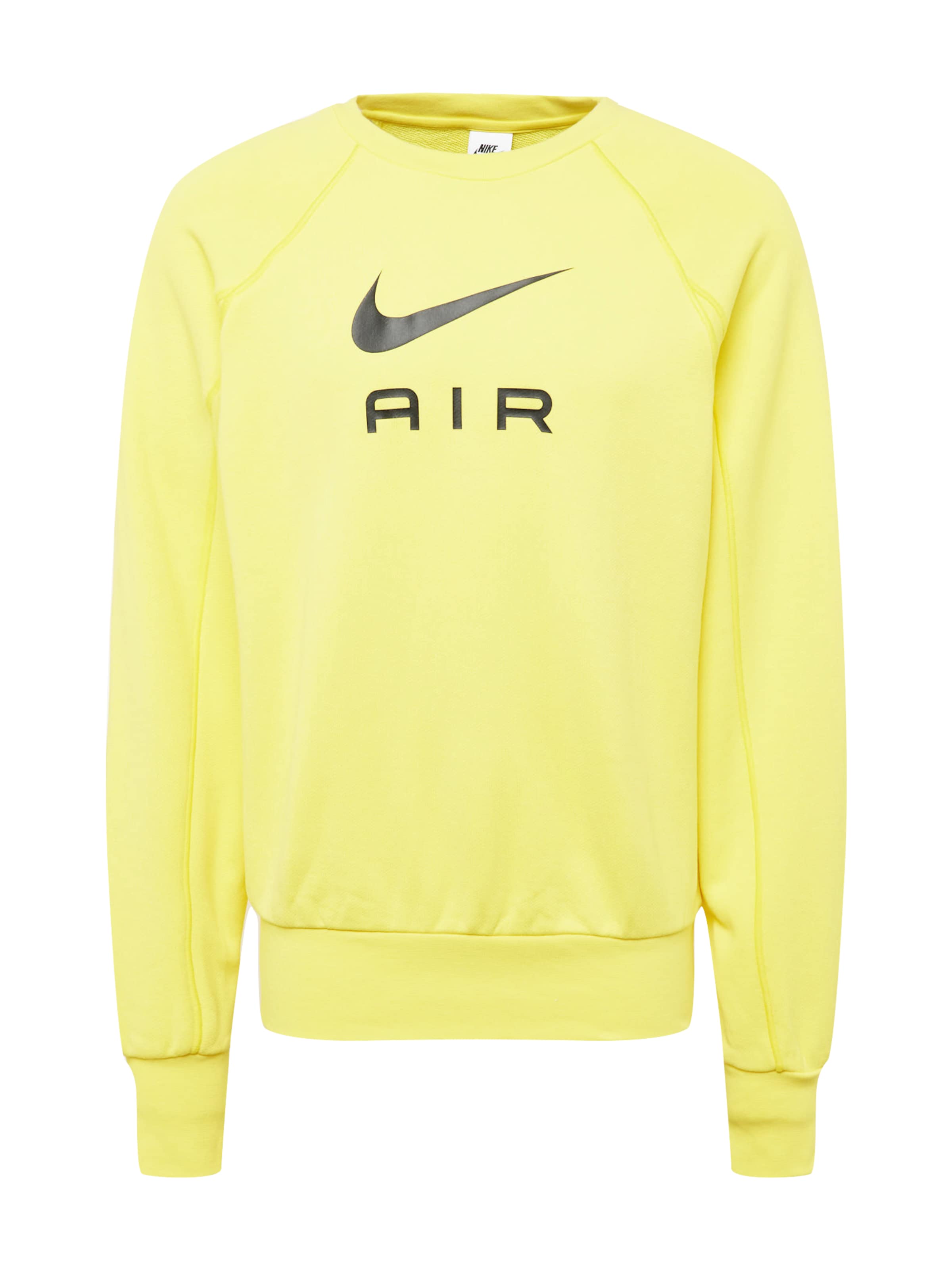 Bluză de molton 'Air' de la Nike Sportswear pe galben: față
