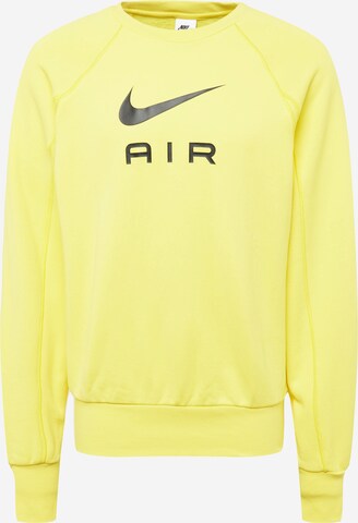 Sweat-shirt 'Air' Nike Sportswear en jaune : devant