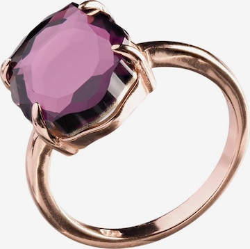 THE GEM STORIES JEWELRY - Anillo 'Amethyst Baroque Ring – Rose Gold Plated' en lila: frente