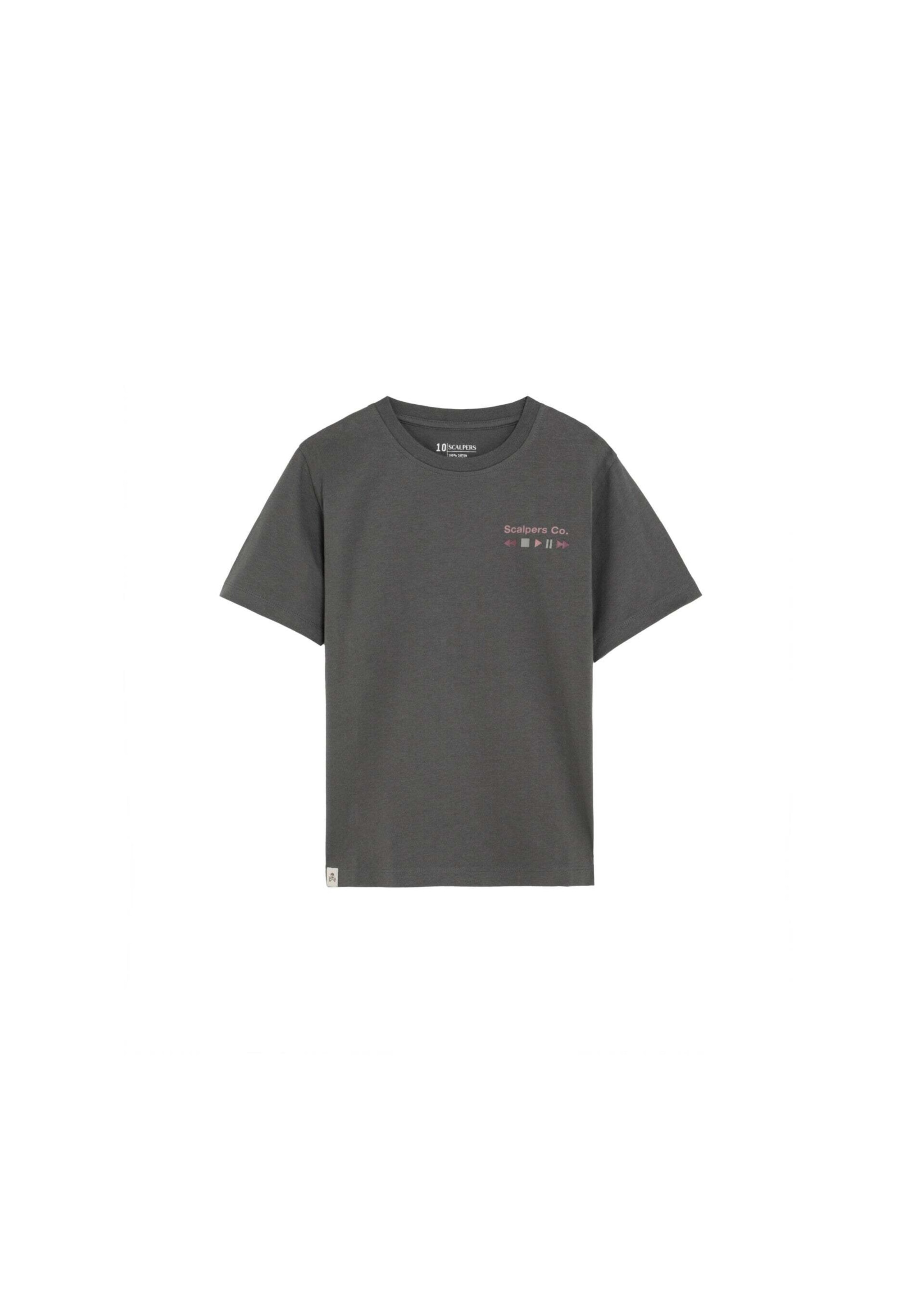 T-Shirt Scalpers en gris : devant