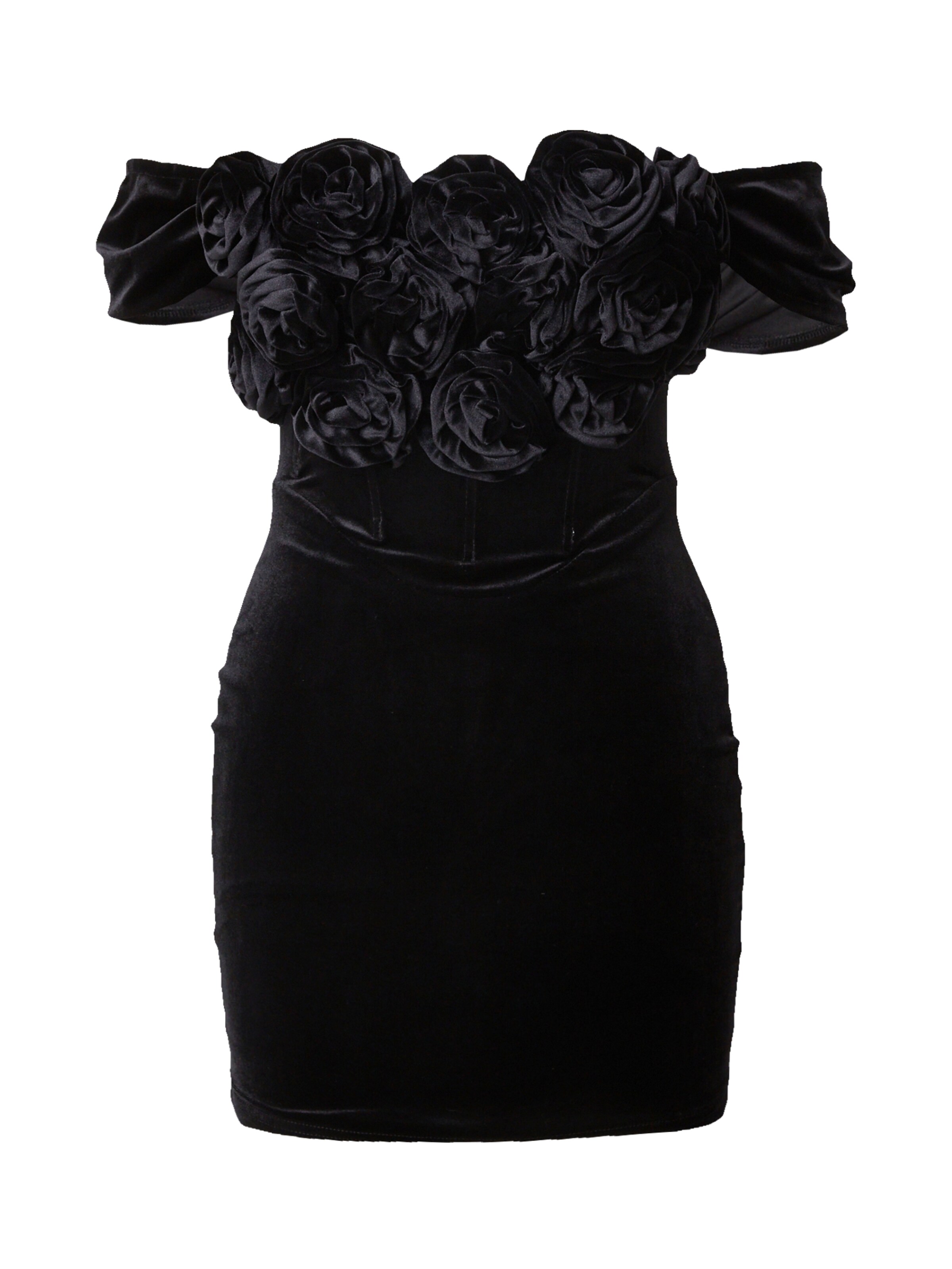 juoda Misspap Suknelė: priekis