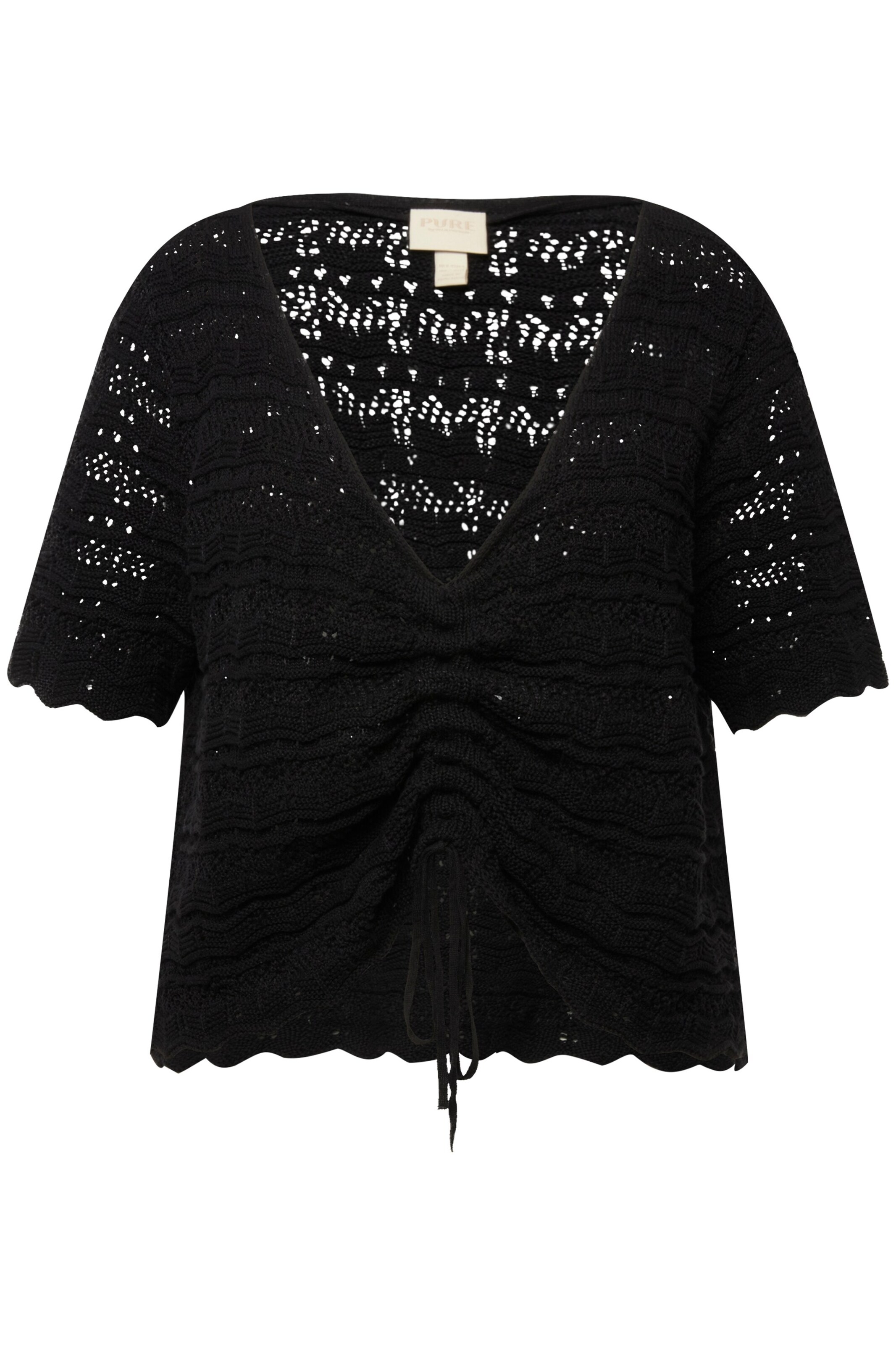 Ulla Popken Pullover in Schwarz: Vorderseite