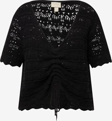 Ulla Popken - Jersey en negro: frente