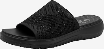 Mule JANA en noir : devant