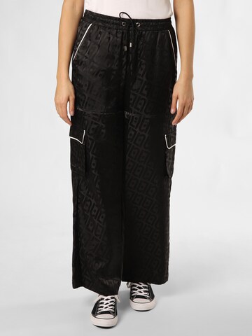 Liu Jo Regular Pleat-Front Pants in Black: front