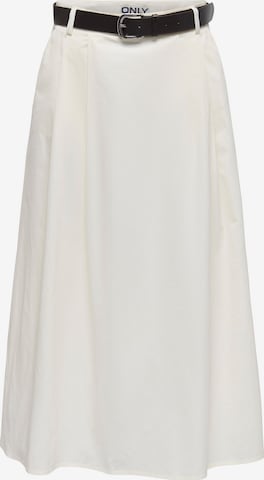 Jupe 'ONLZora' ONLY en blanc : devant