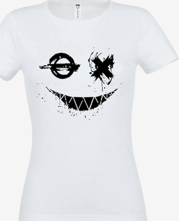 RMK Shirt 'Smily Smiley' in Weiß: Vorderseite