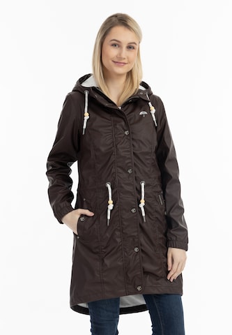 Schmuddelwedda Raincoat in Grey: front