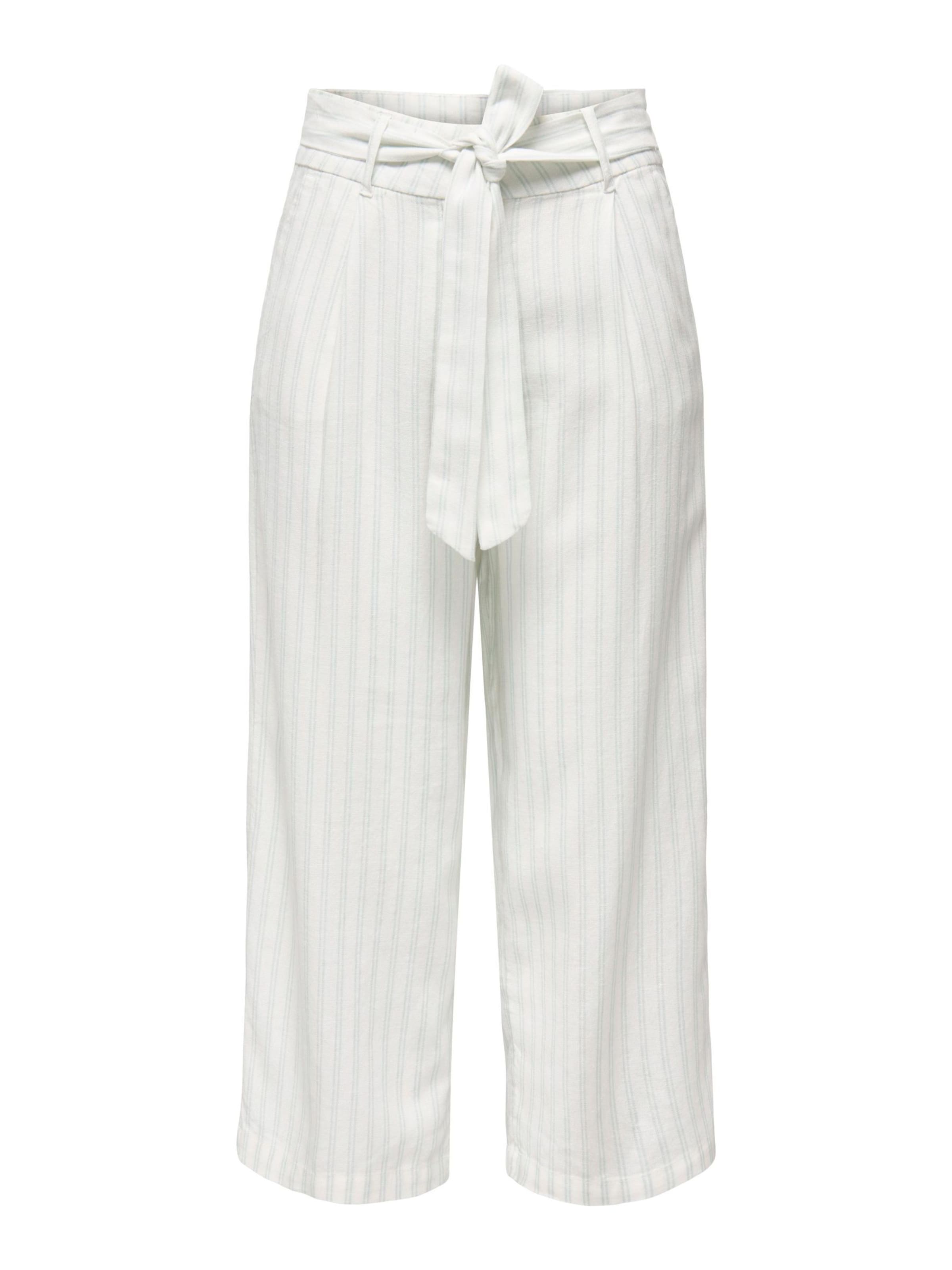 ONLY Loosefit Bandplooibroek 'ONLCaro' in Wit: voorkant