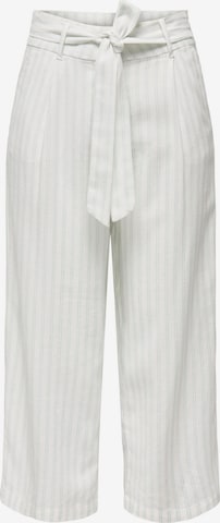 Pantaloni con pieghe 'ONLCaro' di ONLY in bianco: frontale