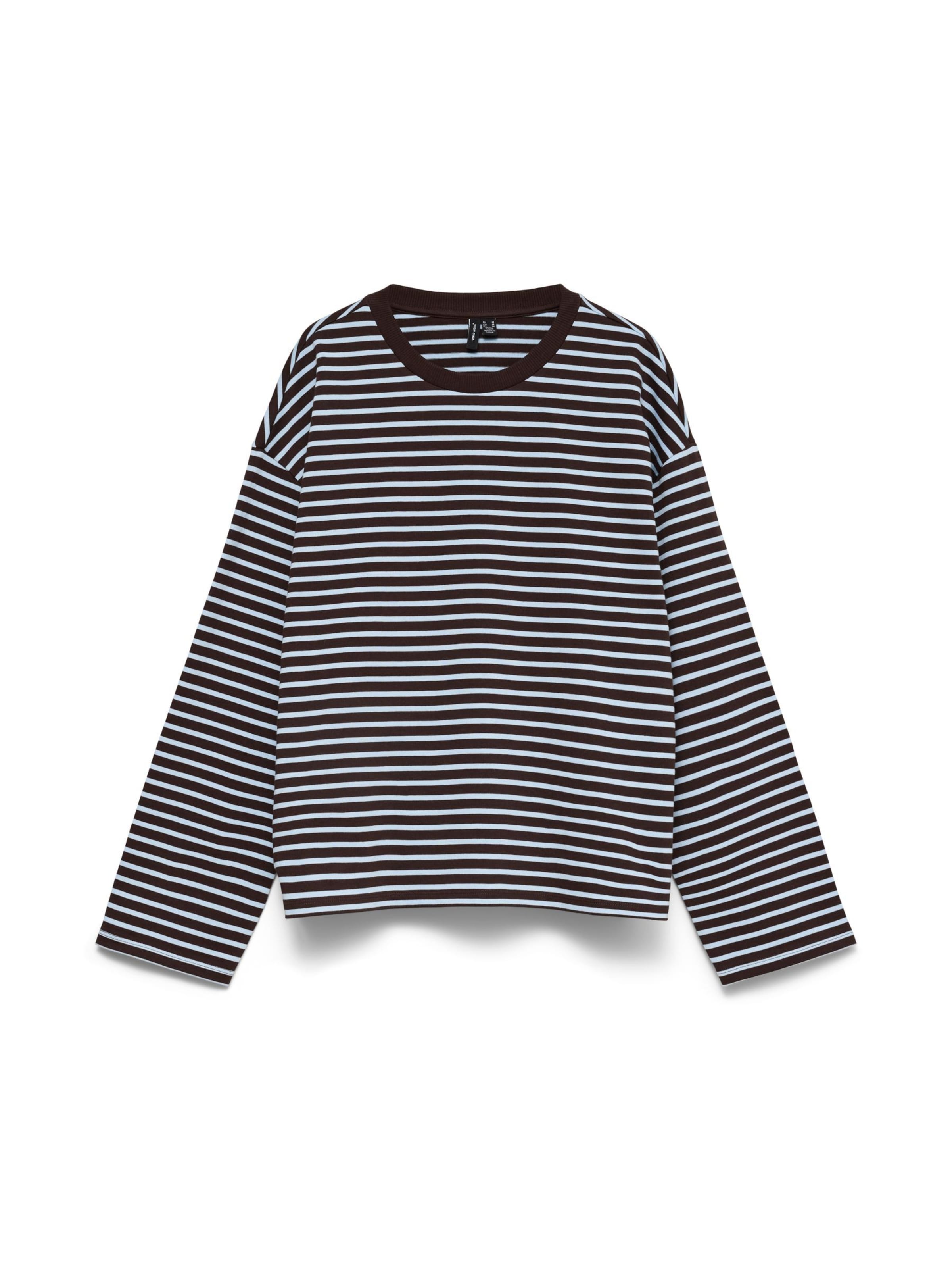 VERO MODA Top 'VMLinea' in Bruin: voorkant