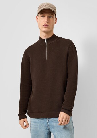 QS Pullover in Braun: Vorderseite