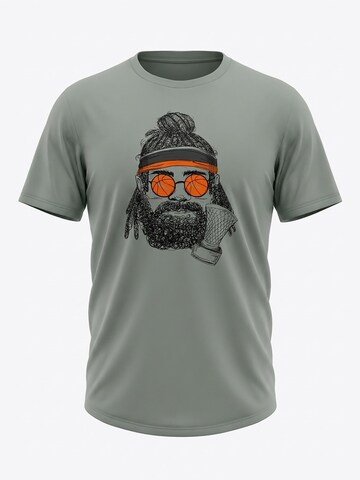 karlskopf Shirt 'BASKETBALLER' in Grey: front
