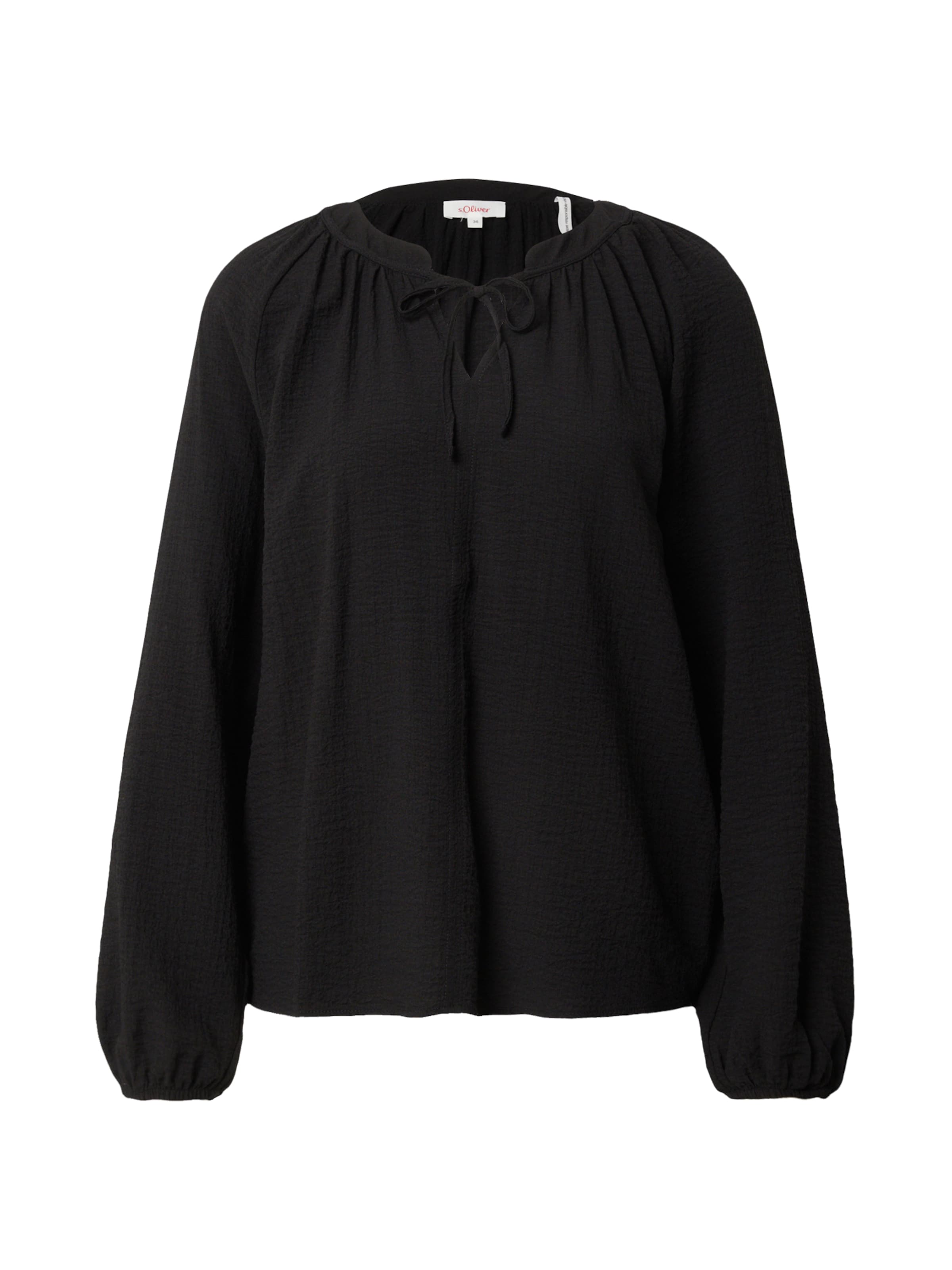 s.Oliver Bluse in Schwarz: Vorderseite