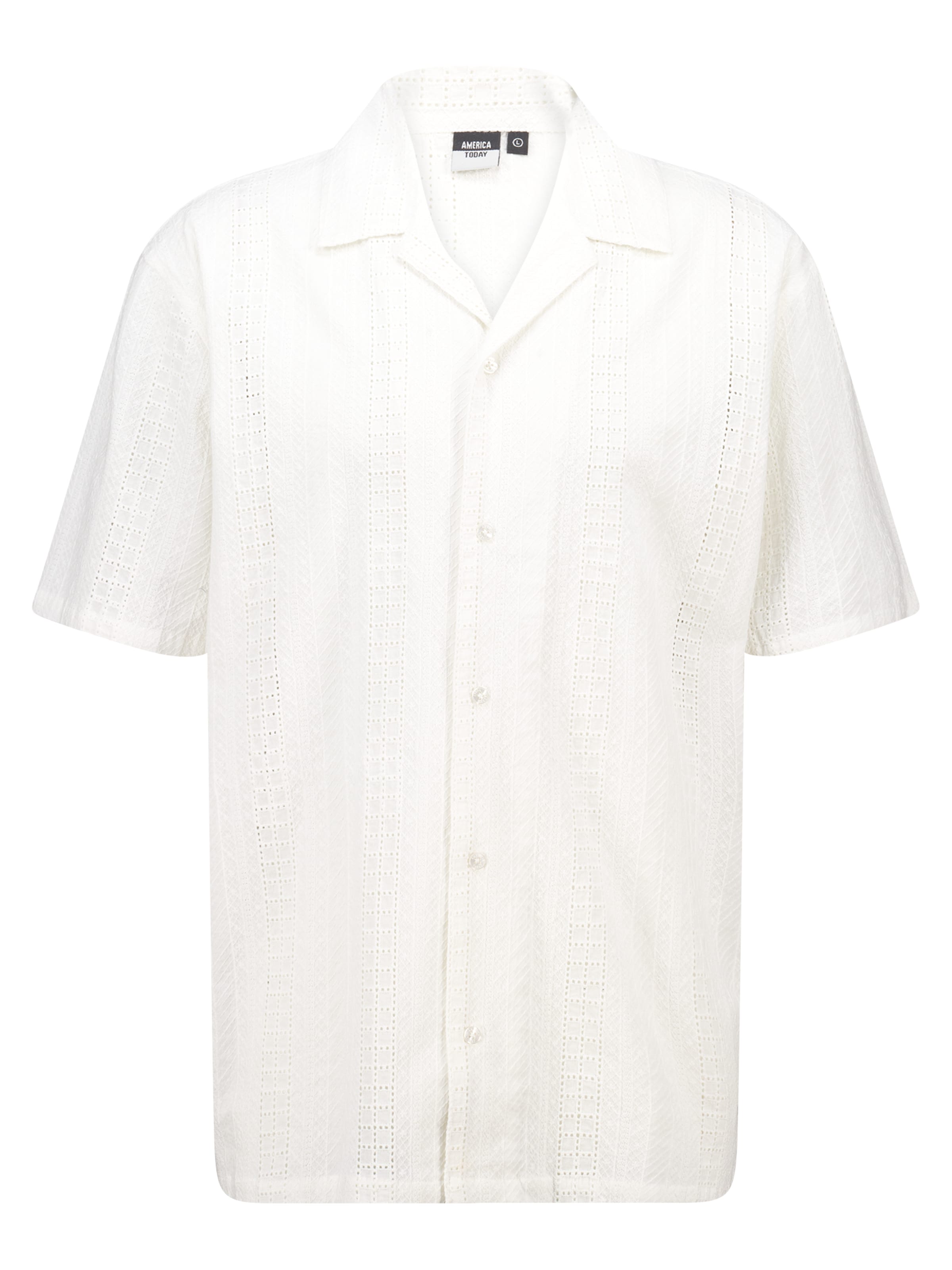 Fit confort Chemise America Today en blanc : devant