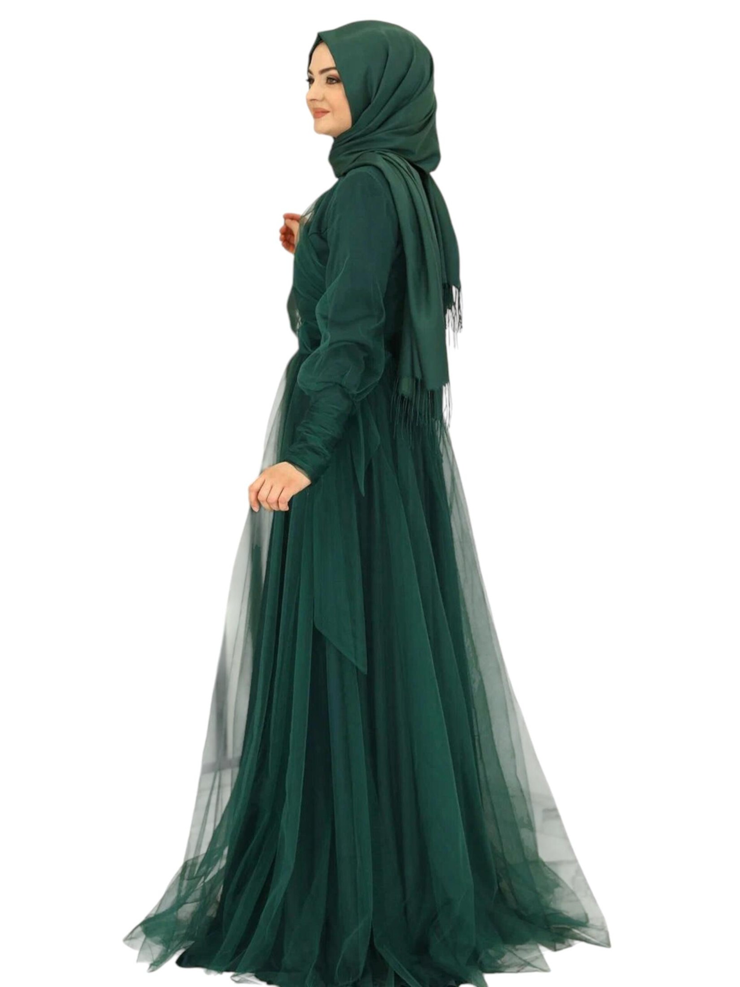 Robe de soirée 'INCI' fashionshowcase en vert