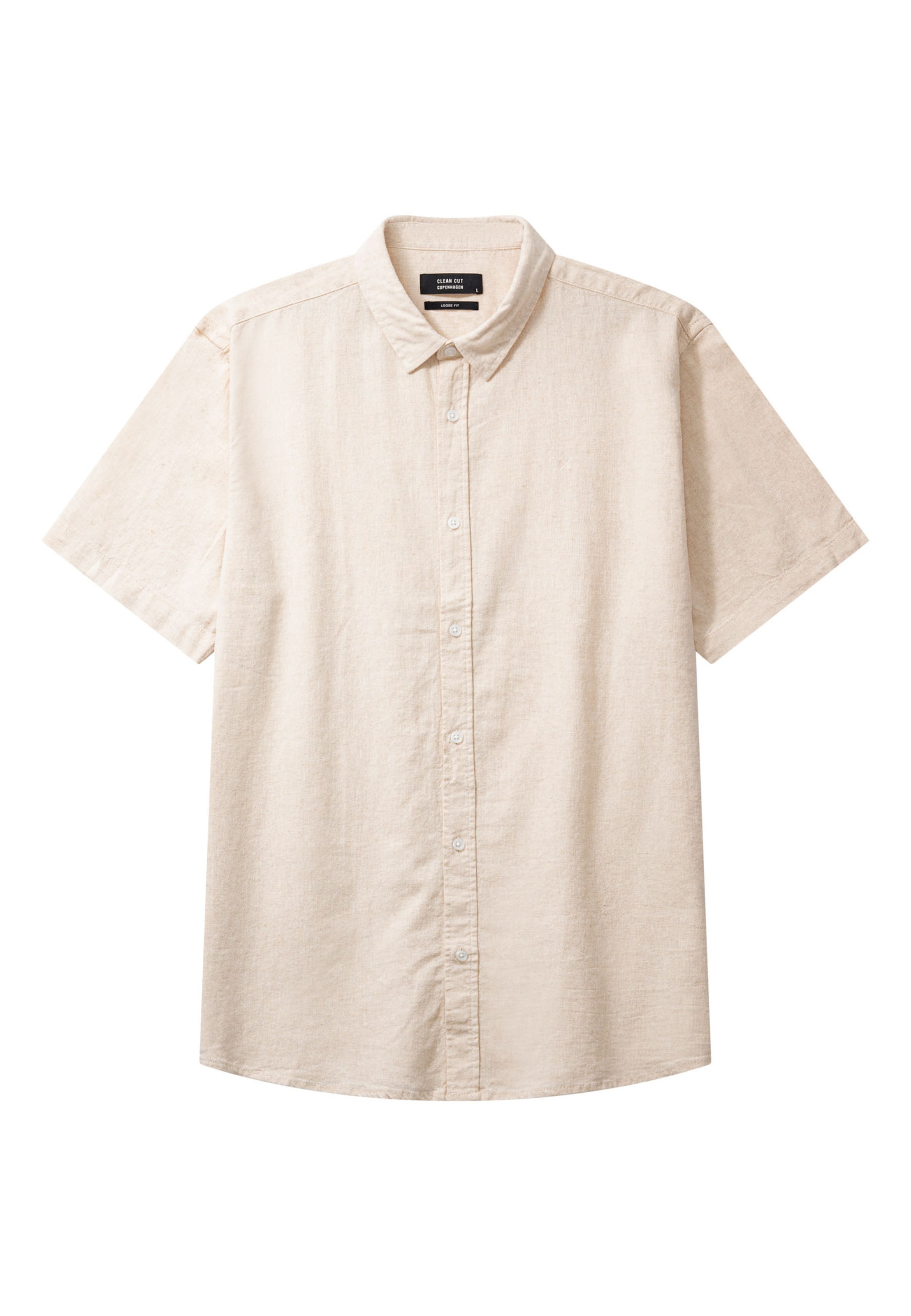 Clean Cut Copenhagen Overhemd 'Luca' in Beige: voorkant