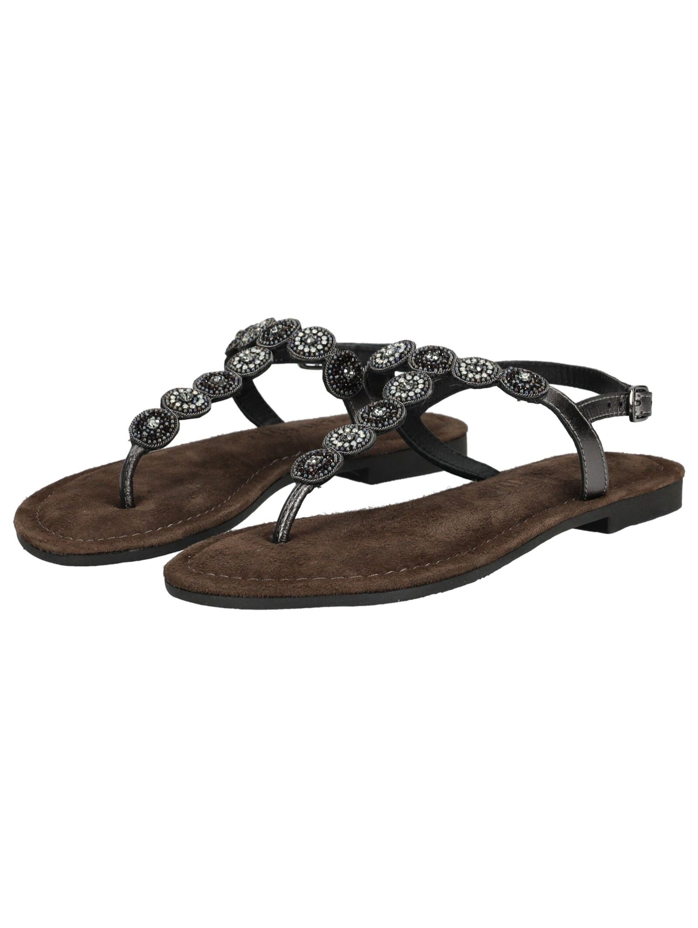 Tongs LAZAMANI en noir