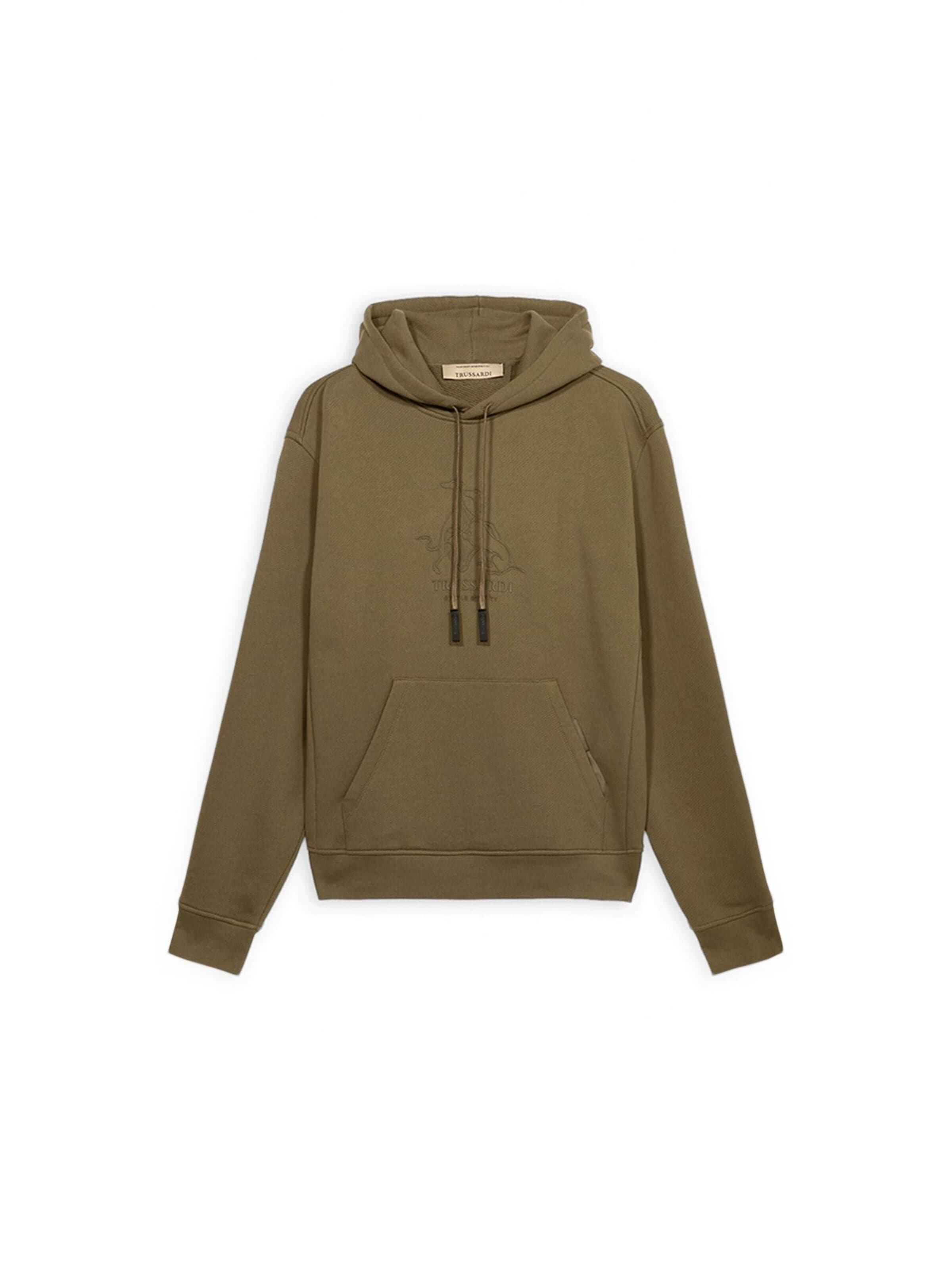 Sweat-shirt Trussardi en vert : devant