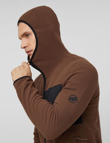 MAMMUT Athletic Fleece Jacket in Brown