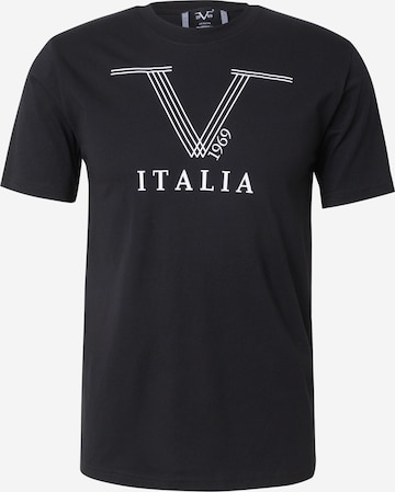 T-Shirt 'Pierre' 19V69 ITALIA en noir : devant