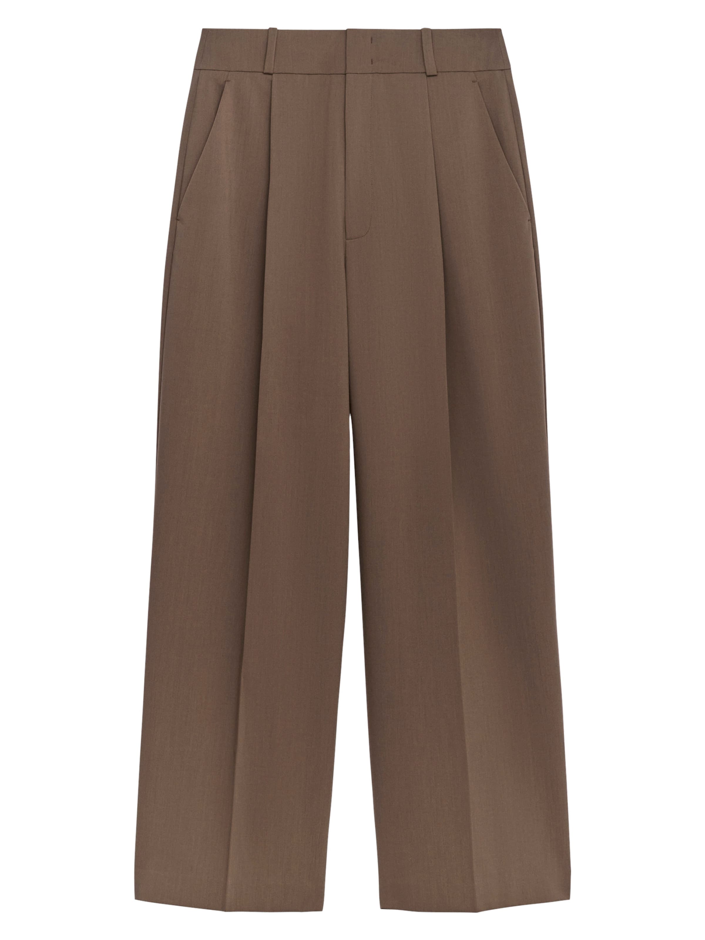 Adolfo Dominguez Regular Панталон в кафяво: отпред