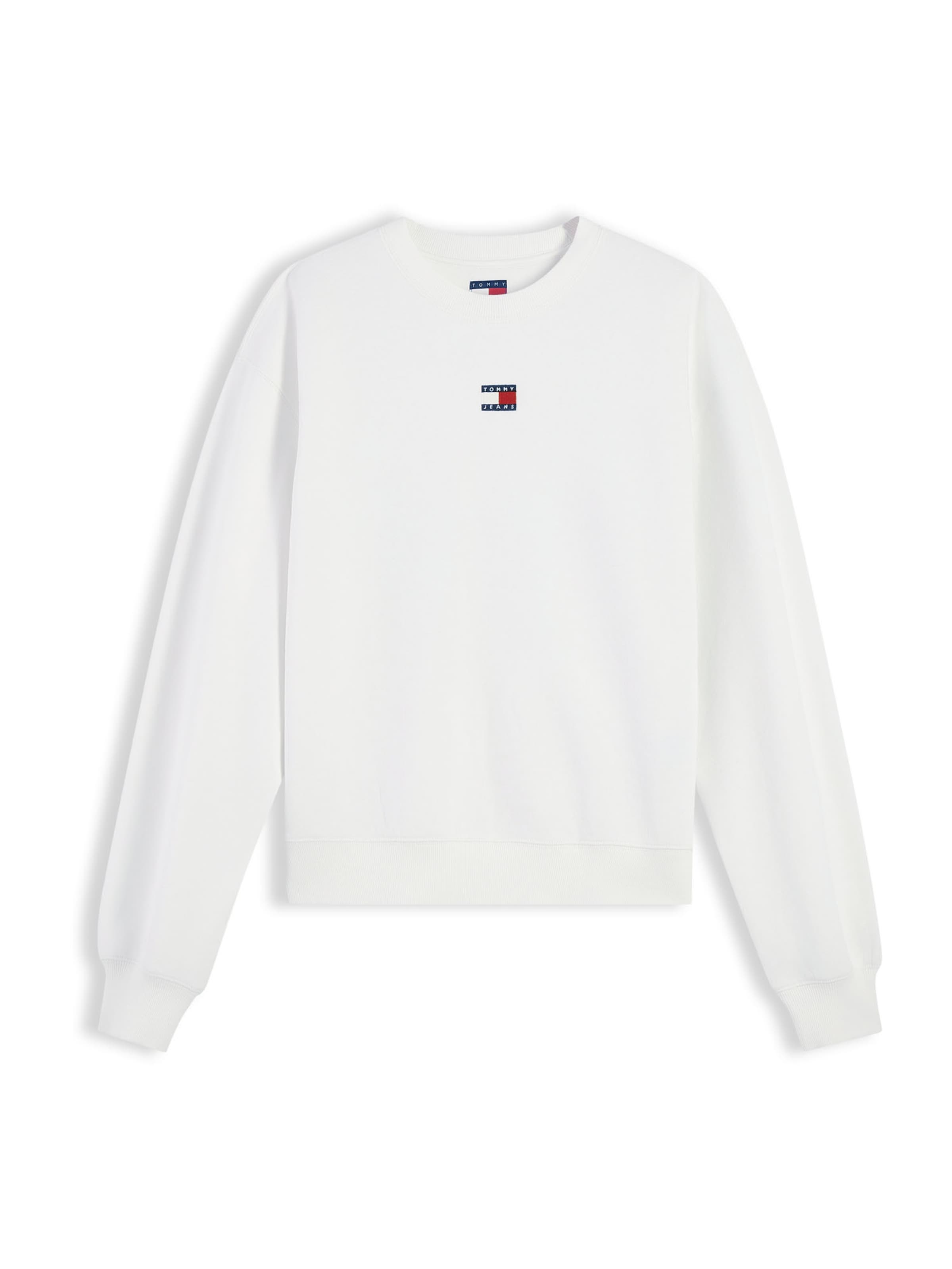 Tommy Jeans Sweatshirt in White: front
