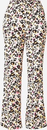 PIECES Housut 'PCARLEM' värissä beigenharmaa / mandariini / pitaija / musta, Tuotenäkymä