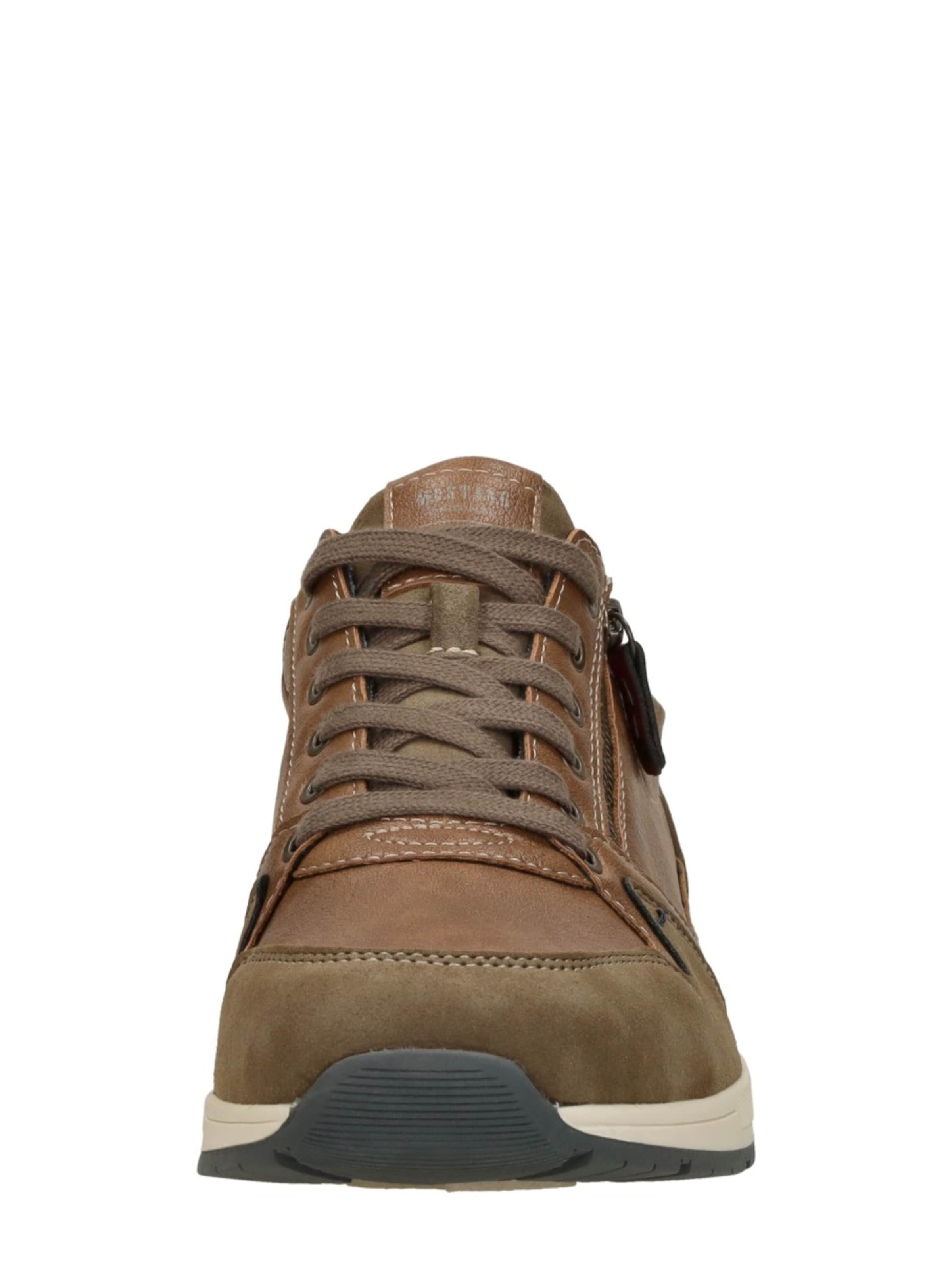 MUSTANG Platform trainers 'Heren sneakers' in Brown