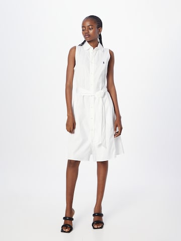 Polo Ralph Lauren Shirt Dress 'BLAR' in White: front