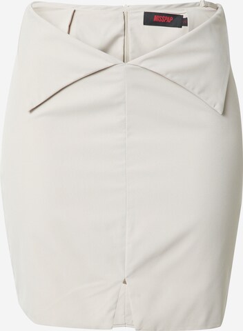 Misspap Skirt 'Poplin' in Grey: front