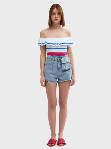 Influencer Stricktop in Weiß