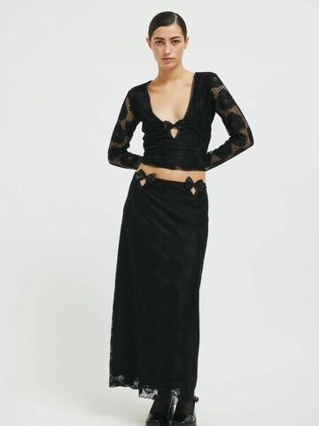 Résumé Shirt 'Colette' in Zwart: voorkant