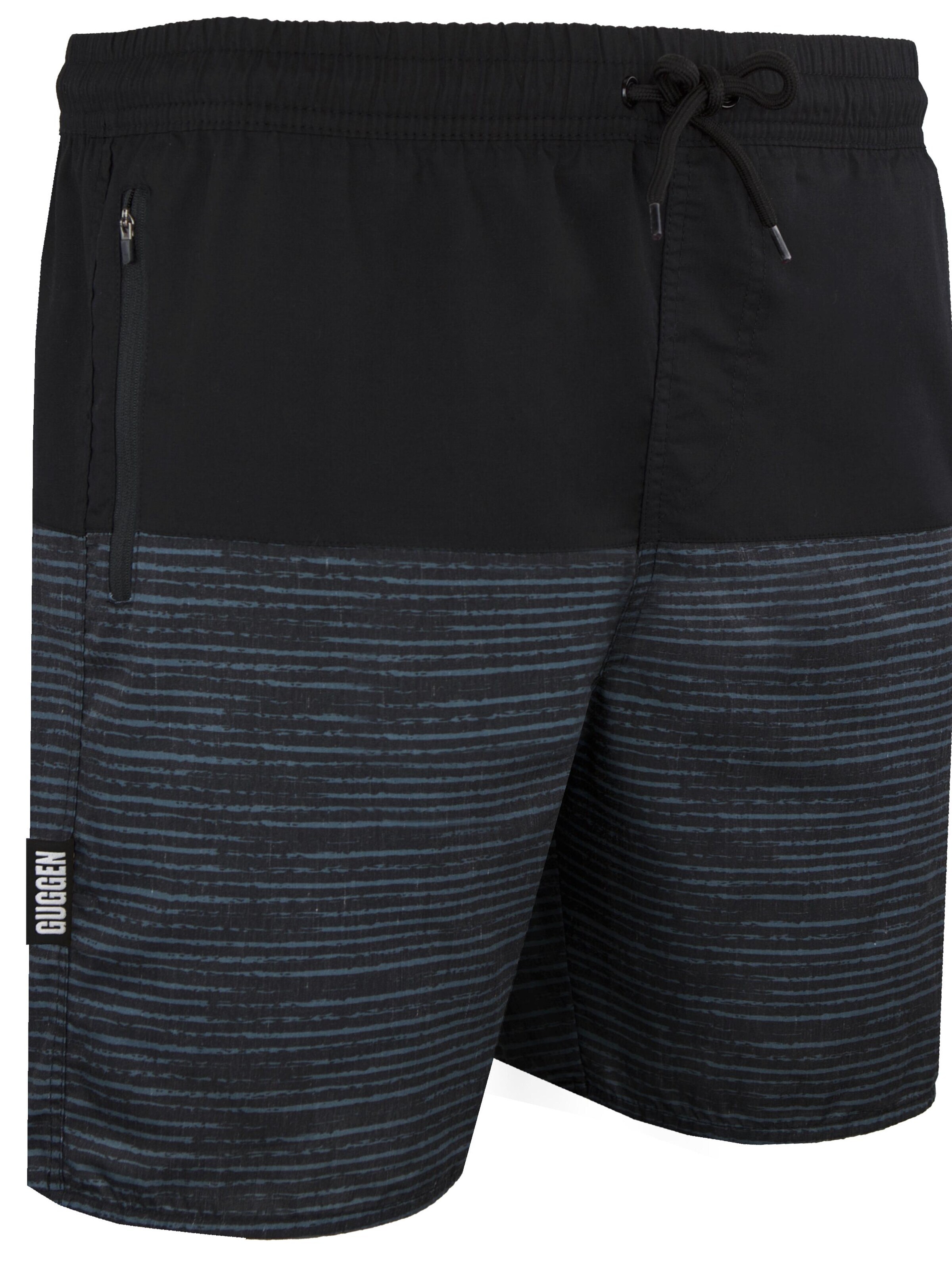 Guggen Mountain Badeshorts 'Badehose 1803-4'‌‌‌‌‌‌‌‌‌ in Schwarz