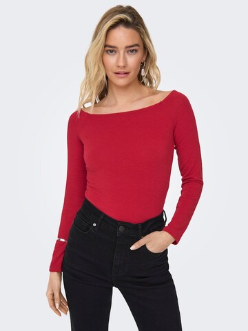 Maglietta 'ONLGlamour' di ONLY in rosso