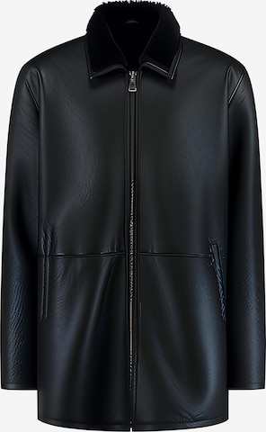 Cappotto invernale 'APPOLLO SHEARLING HERITAGE' di CYCAS D'OR in nero: frontale